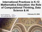 International Workshop on Computational Thinking, Data Science, and AI in K‑12 Mathematics Education